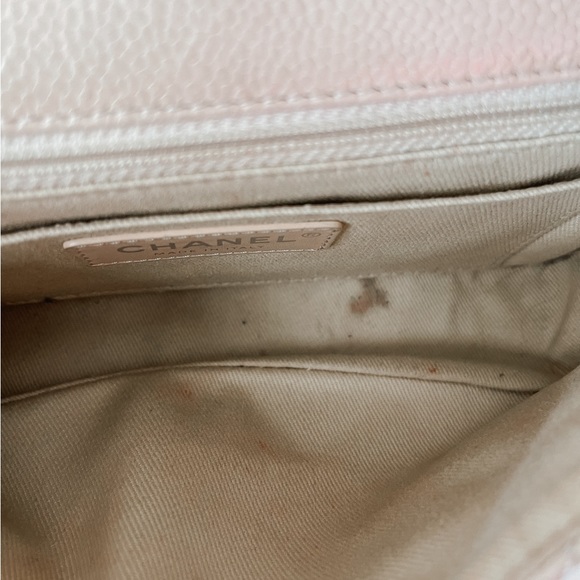 Authentic Chanel natural beauty flap bag ligh beige - Picture 7 of 13